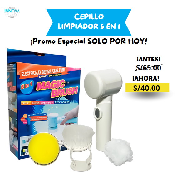 PowerScrub 5X – ¡Limpieza sin esfuerzo!