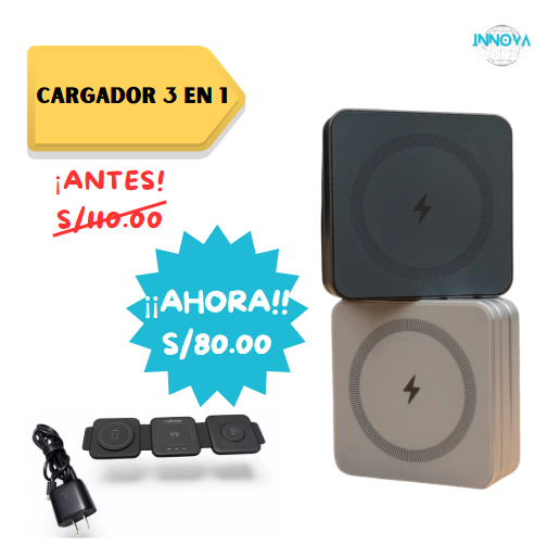 MagCharge 3X – ¡Carga todo con un solo dispositivo!