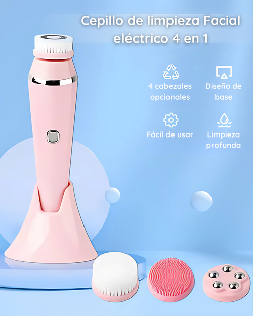 Cepillo de limpieza Facial eléctrico 4 en 1