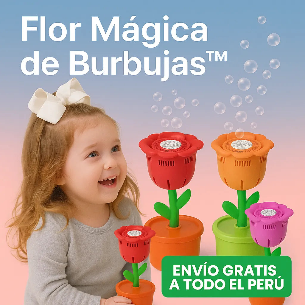FLOR MÁGICA DE BURBUJAS